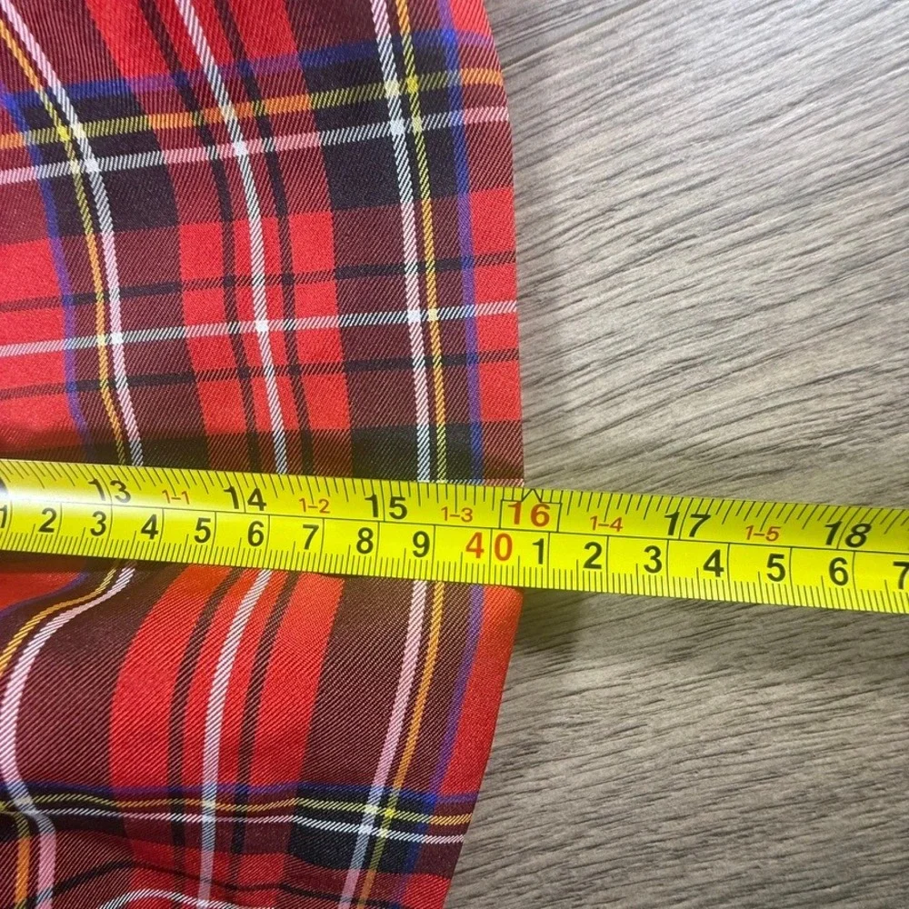 Crewcuts J Crew Girls Red Plaid Taffeta Skirt Holiday Tartan Size 10 Party